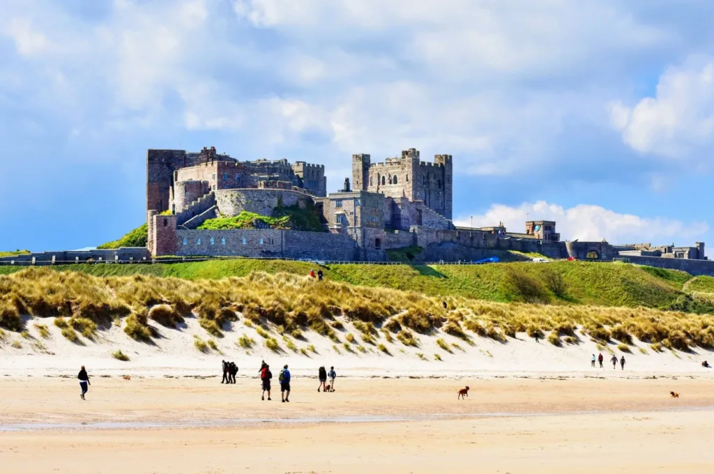 Bamburgh Castle Bamburgh Beach Little Hideaways Self Catering Cottages Northumberland